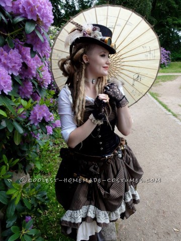 Genial disfraz Steampunk para mujer: Lady Ark Captain