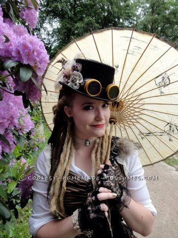 Genial disfraz Steampunk para mujer: Lady Ark Captain
