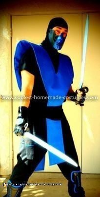 Traje casero Mortal Kombat Sub Zero