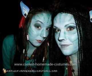 Disfraz de Avatar de Halloween hecho en casa