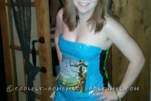 Vestido sexy de mordedura de serpiente (bebida) con ribete de cinta de pato