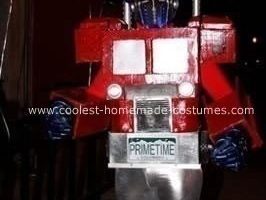 Impresionante disfraz de bricolaje Optimus Prime Halloween