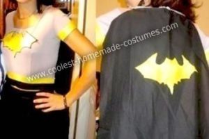 Genial disfraz casero de Batgirl