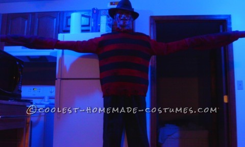 Disfraz de Freddy Krueger de Pesadilla espeluznante en Elm Street