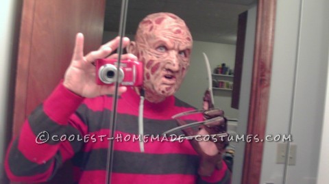 Disfraz de Freddy Krueger de Pesadilla espeluznante en Elm Street