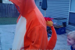 Cool DIY Pokemon disfraz con capucha Charmander