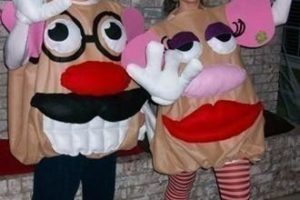 Disfraz casero de Sr. y Sra. Potato Head