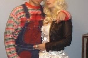 Disfraz casero de la novia de Chucky y la pareja de Chucky