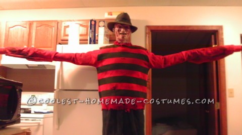 Disfraz de Freddy Krueger de Pesadilla espeluznante en Elm Street