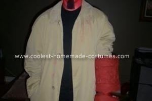 Disfraz de Halloween de Hellboy original hecho a mano