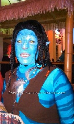 Disfraz de avatar de Neytiri hecho a mano