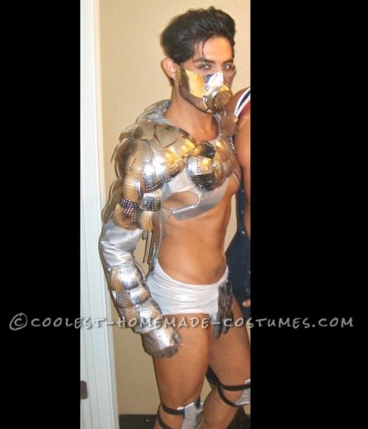 Disfraz de dios del inframundo de metal sexy para hombre