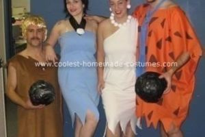 Disfraz de grupo casero «Coolest Flintstone»