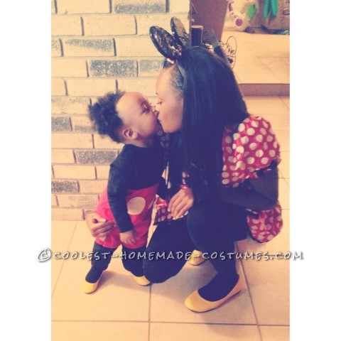 Disfraz de madre e hijo: Mickey y Minnie