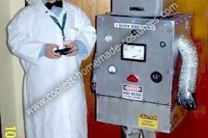 El científico DIY más genial y sus disfraces de robot de Halloween