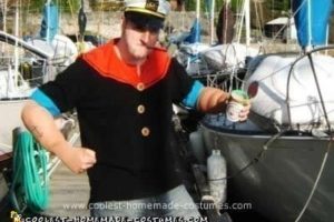 El disfraz casero de Halloween de Popeye más chulo para adultos