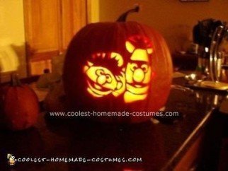 Disfraz casero de Bert, Ernie y pato de goma