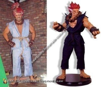 Disfraz casero de Akuma Street Fighter