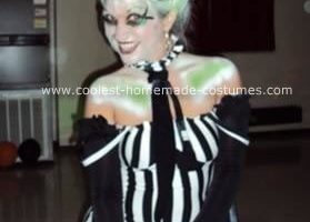 El disfraz de Beetlejuice de la casa más cool para mujer