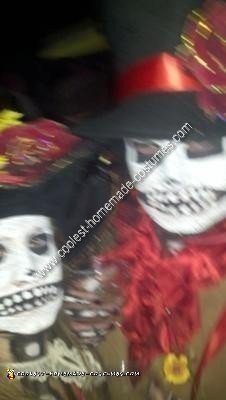 Disfraz de Halloween de pareja del Día de los Muertos DIY