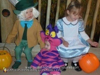 Disfraz de Halloween del gato de Cheshire hecho en casa