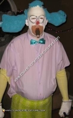 Disfraz casero de Krusty el payaso para Halloween