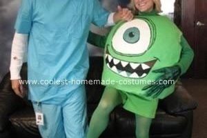 El disfraz de Halloween más genial de Mike Wazowski DIY