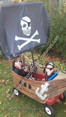 disfraz de barco pirata casero
