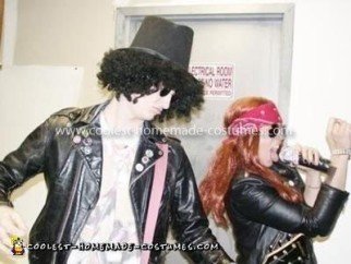 Disfraz DIY de Axl Rose y Slash de Guns N Roses