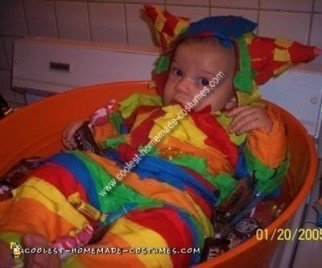 Disfraz de piñata infantil casero