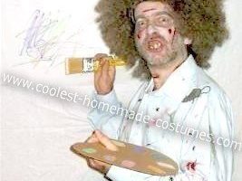 El disfraz de zombi casero más genial de Bob Ross