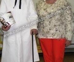 El disfraz más genial del coronel Sanders y el pollo.