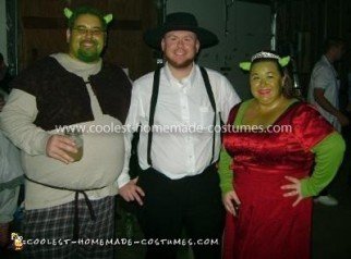 Disfraz casero para pareja de Shrek y Fiona