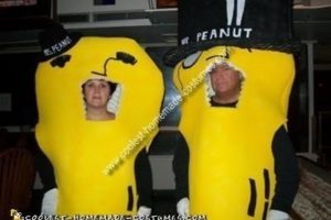 El mejor disfraz DIY de Mr and Mrs Peanuts para una pareja
