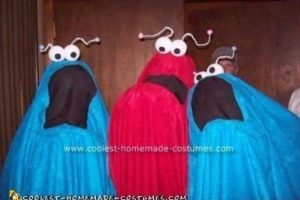 El mejor disfraz casero de Barrio Sésamo Yip Yips