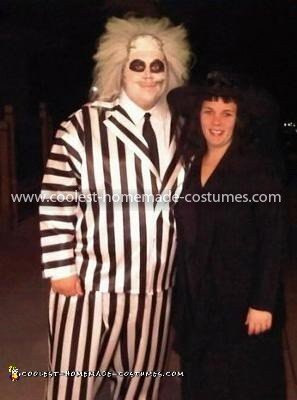 Disfraz de Beetlejuice casero