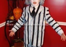 El mejor disfraz casero de Halloween de Beetlejuice para niño