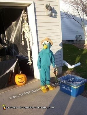 Disfraz casero de Halloween del agente P