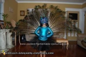 El mejor disfraz casero de pájaro pavo real