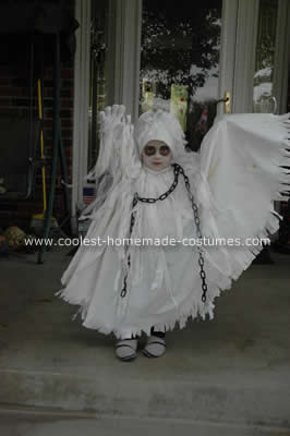 Disfraz de fantasma espeluznante de Halloween 