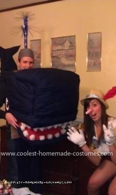 Disfraz casero para pareja de Monstro y Pinocho