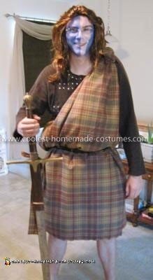 Disfraz casero para la pareja William Wallace y la Princesa Isabel
