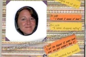 El traje de scrapbooking casero más genial