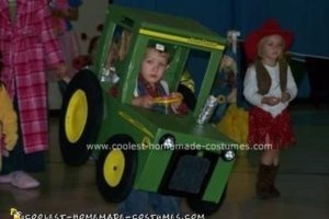 El traje de tractor John Deere casero más genial