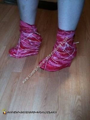 Vestido de carne de Lady Gaga hecho en casa Idea de disfraz de Halloween para adultos