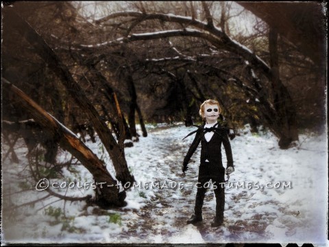 Espectacular disfraz de Jack Skellington para niño