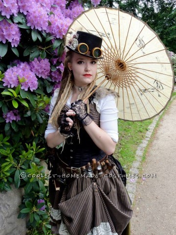 Genial disfraz Steampunk para mujer: Lady Ark Captain