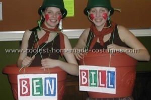 Genial disfraz de Halloween de Bill y Ben