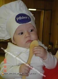 Traje Pillsbury Doughboy hecho en casa