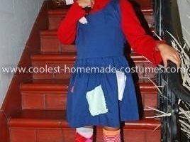 Impresionante disfraz de Pippi Calzaslargas hecho en casa para Halloween